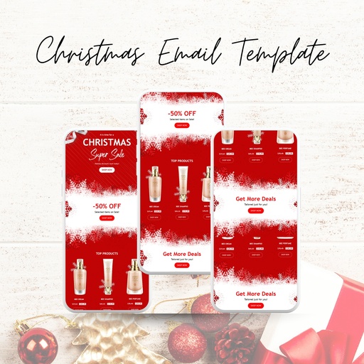 Christmas Email Template - Promo Discounted Products